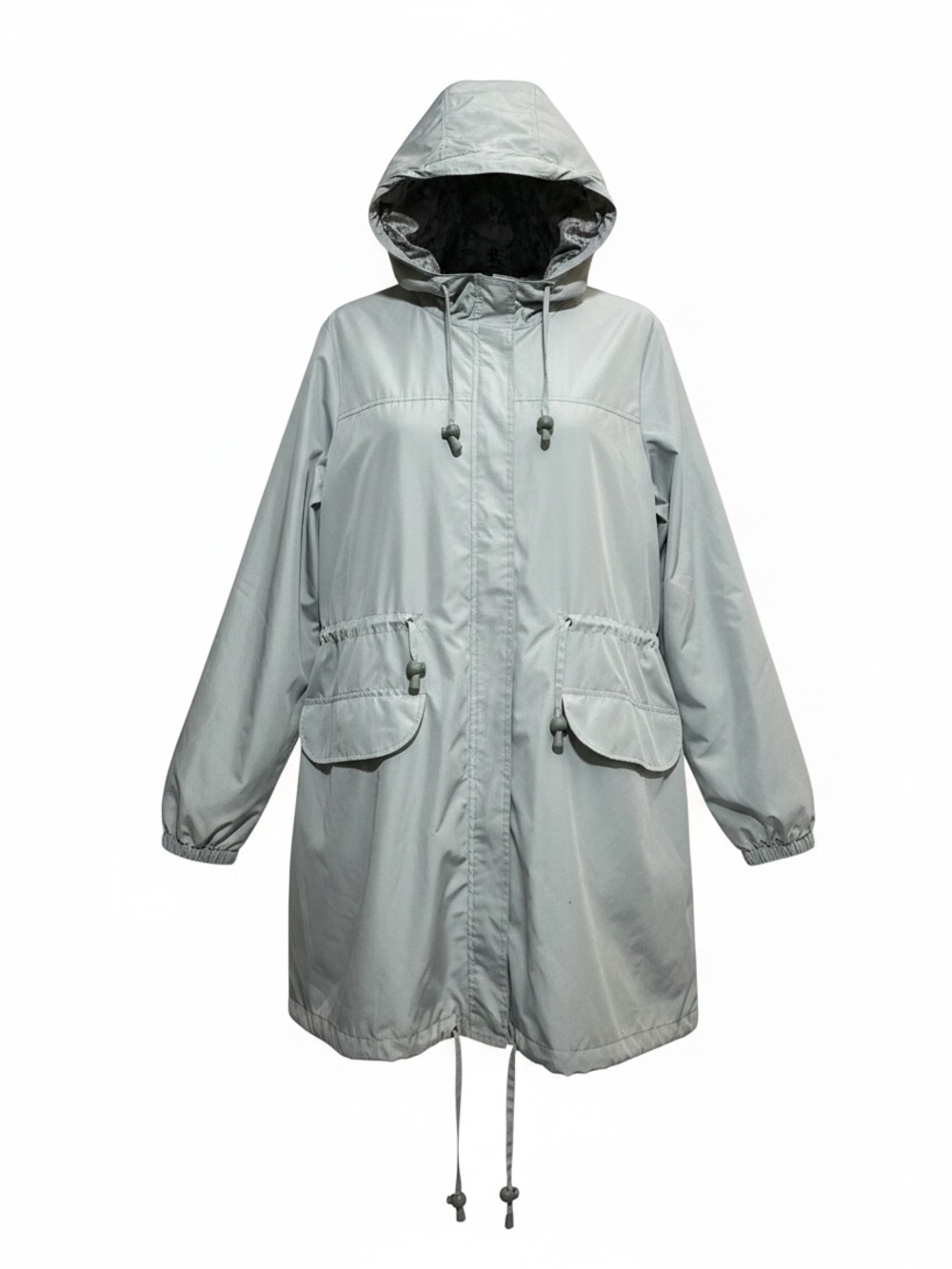 Vera Bradley Packable Water Resistant Raincoat Jacket Gray Size XL 26566